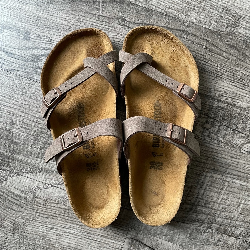Birkenstock Mayari sandals.